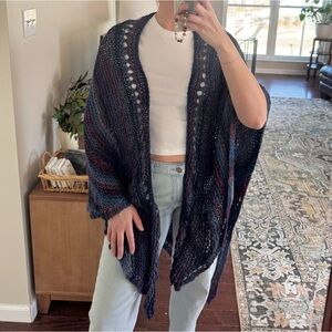 Stylish Multicolor Knit Shawl